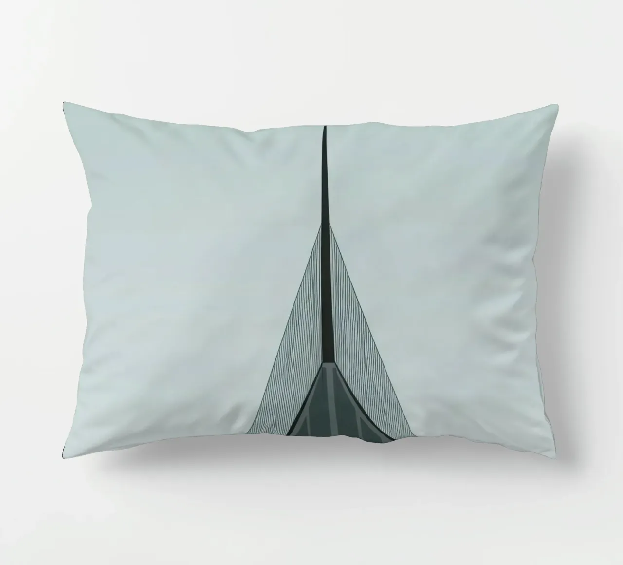 Oslo Vertical - The razor-sharp beauty of architecture decorative cushion by Minimalistic