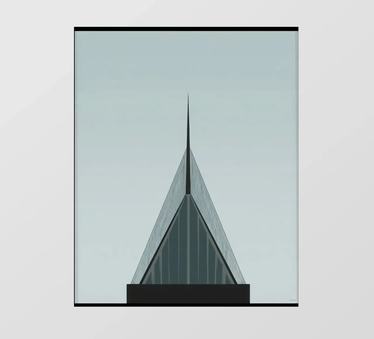 Oslo Vertical - The razor-sharp beauty of architecture photo wallpaper by Affiches Minimalistes