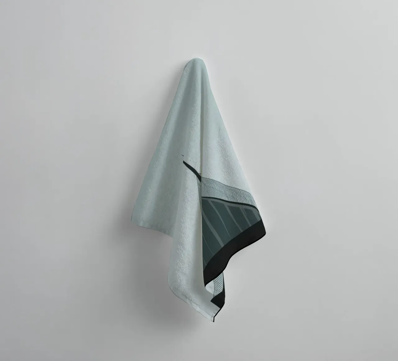 Oslo Vertical - The razor-sharp beauty of architecture towel by Affiches Minimalistes