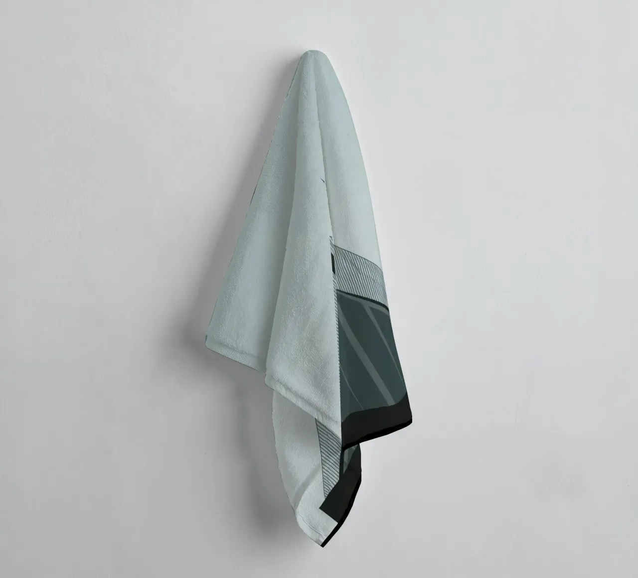 Oslo Vertical - The razor-sharp beauty of architecture towel by Affiches Minimalistes