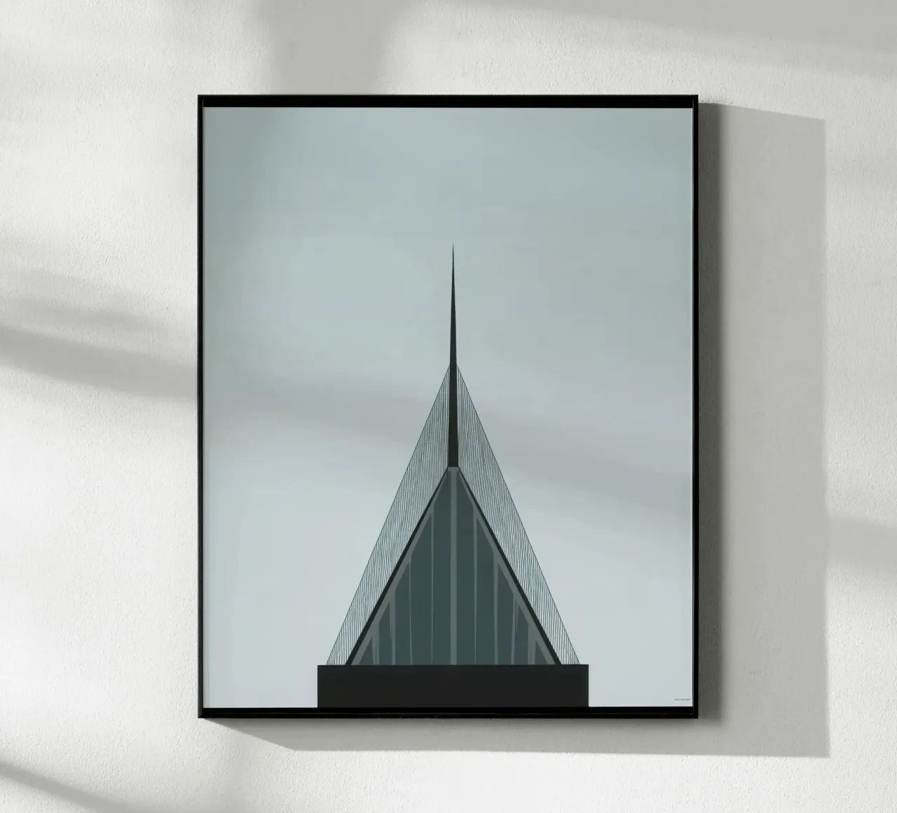 Oslo Vertical - The razor-sharp beauty of architecture acrylic glass by Affiches Minimalistes