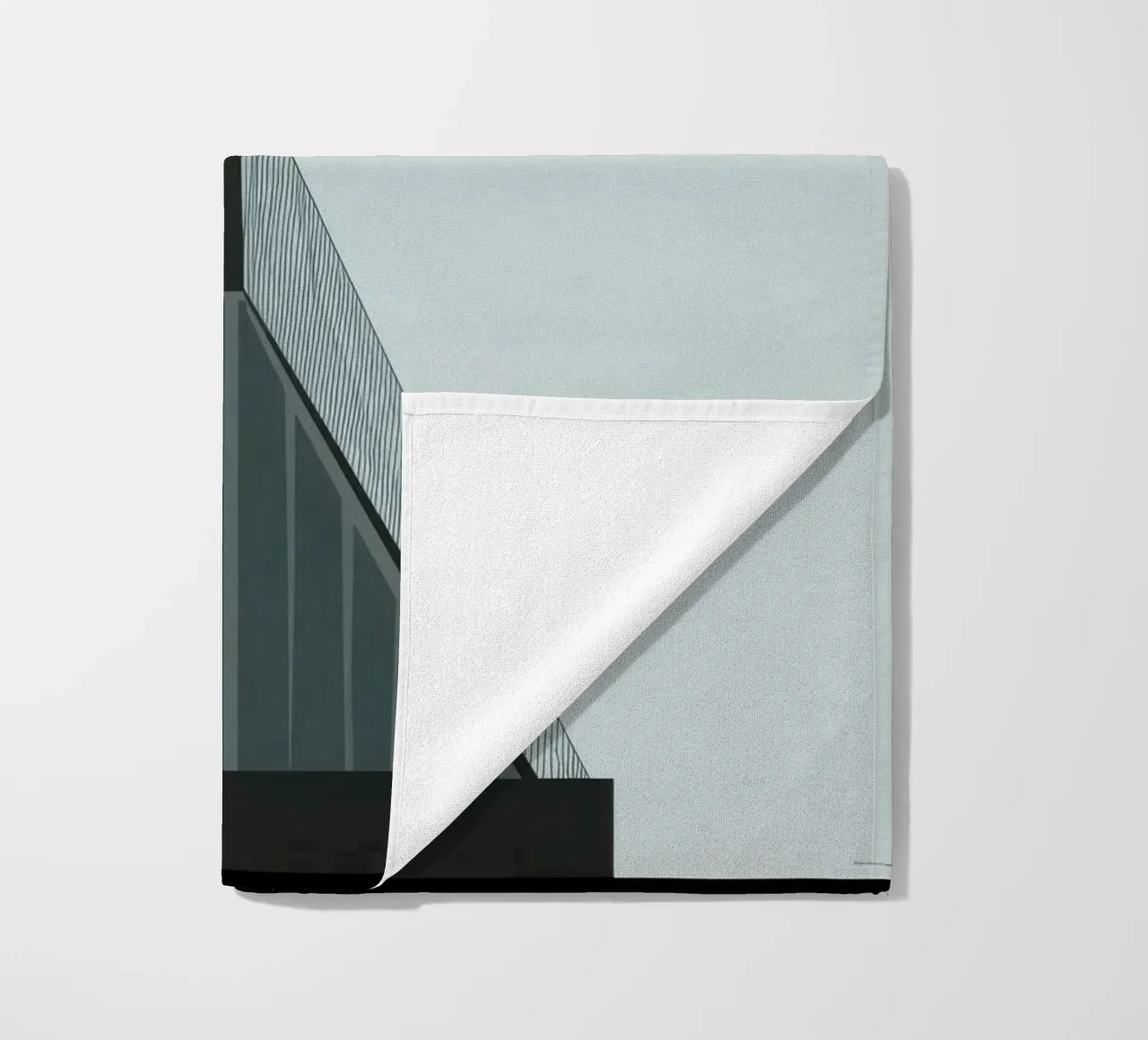 Oslo Vertical - The razor-sharp beauty of architecture beach towel by Minimalistic