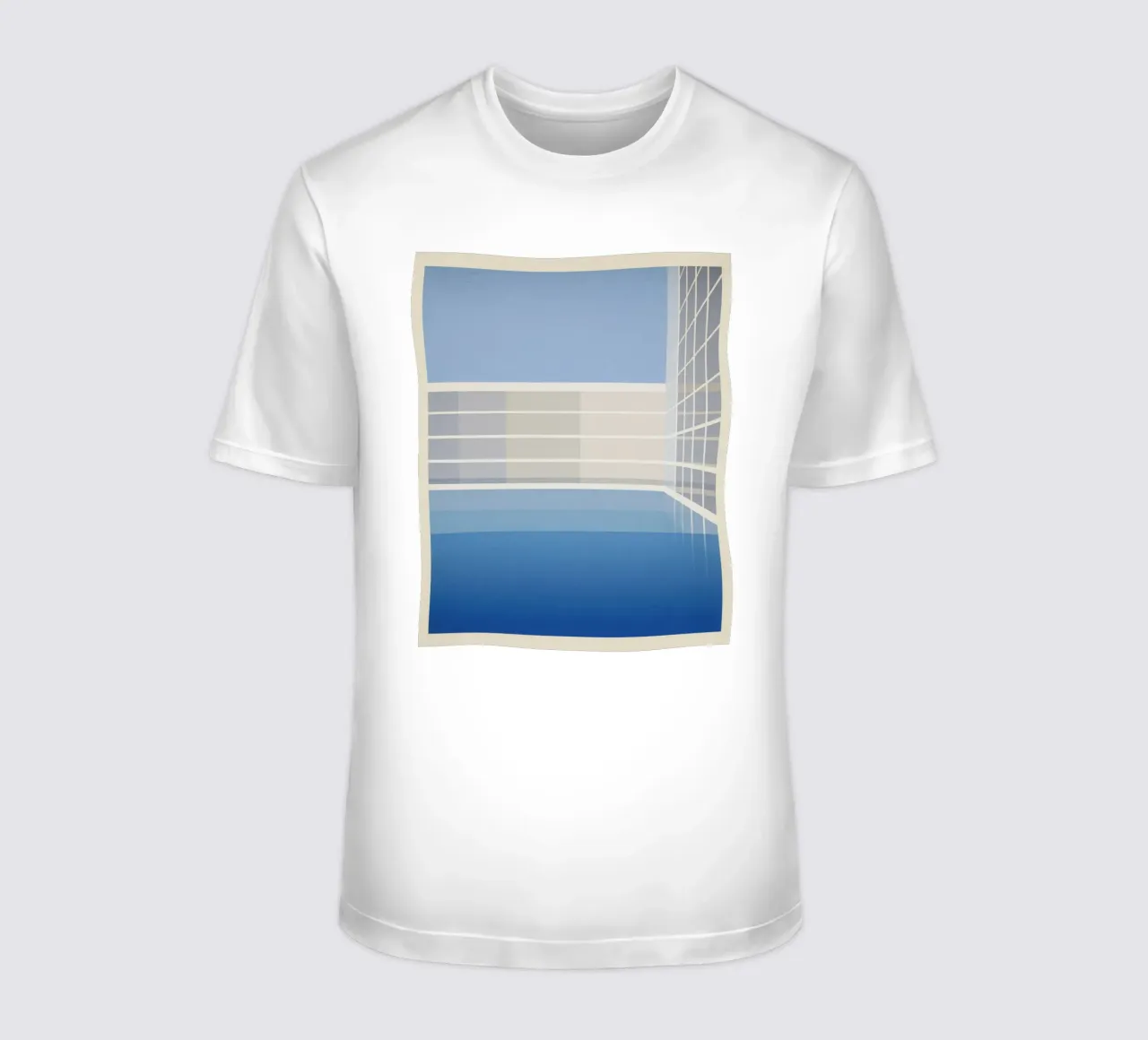 Copenhagen Piscine - Silenzio grafico e luce del nord t-shirt da Affiches Minimalistes