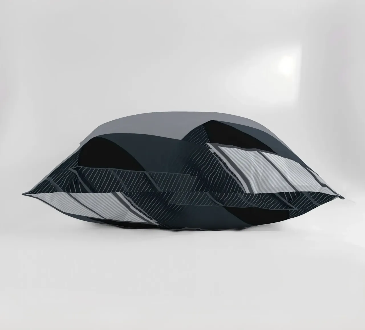 Reykjavik Oblique - Cold angles and raw light decorative cushion by Affiches Minimalistes