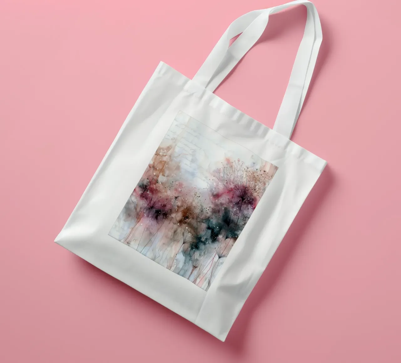 Fiori di campo magici borsa in juta da Justyna Jaszke JBJart