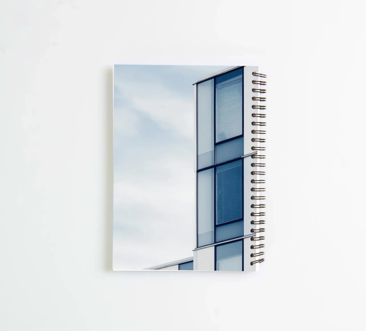 Helsinki Modulée - Soft light on Nordic modernity spiral notebook by Affiches Minimalistes