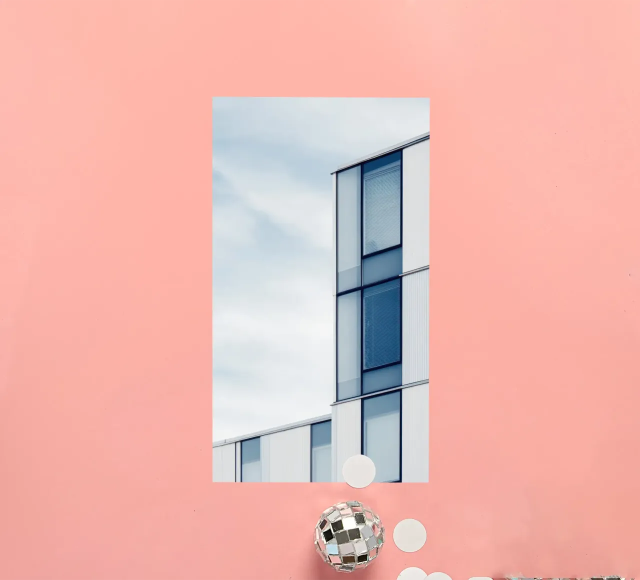 Helsinki Modulée - Mildes Licht auf nordische Modernität Sticker von Minimalistic