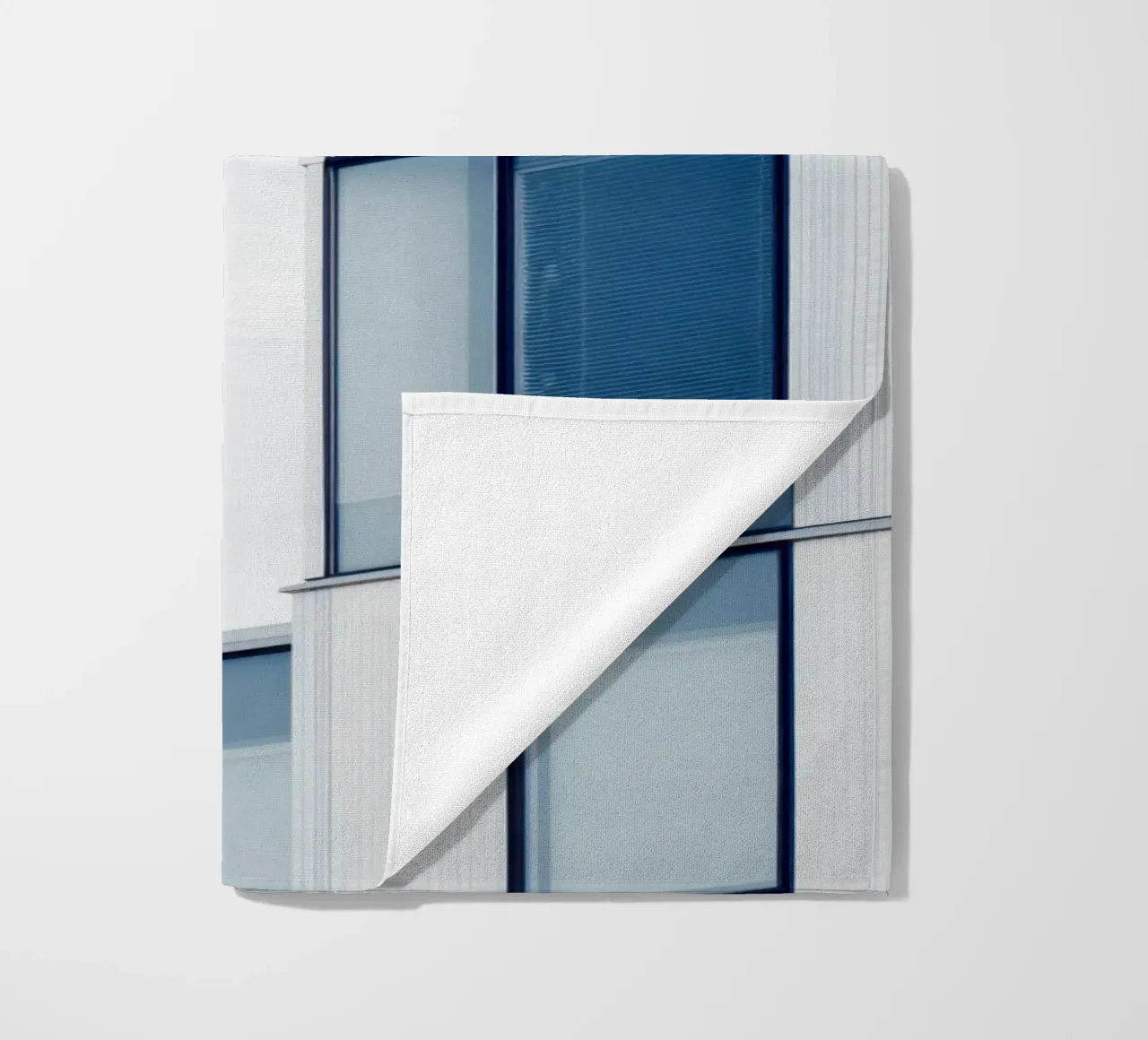 Helsinki Modulée - Soft light on Nordic modernity beach towel by Minimalistic