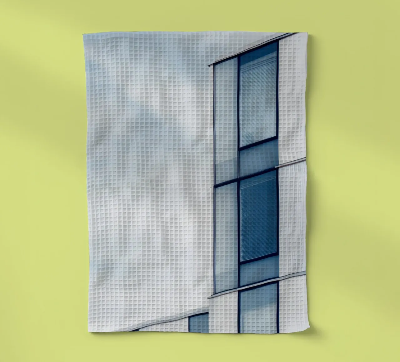 Helsinki Modulée - Soft light on Nordic modernity tea towel by Minimalistic