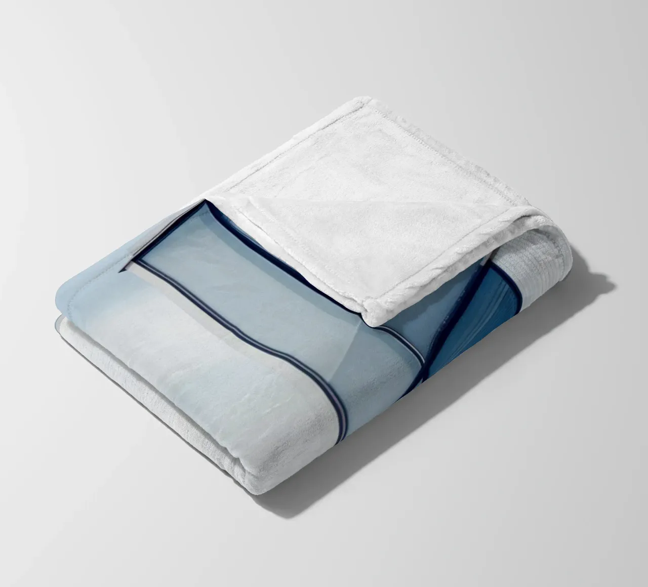 Helsinki Modulée - Soft light on Nordic modernity fleece blanket by Affiches Minimalistes