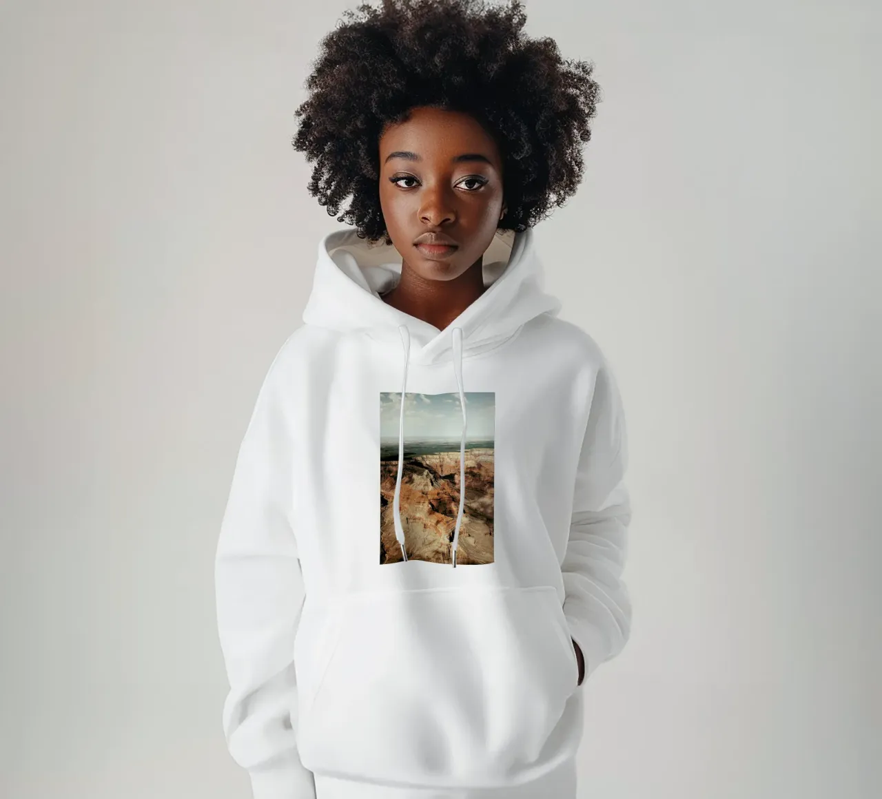 Cloud Patterns On The Grand Canyon felpa con cappuccio da Sebastian Hilgetag