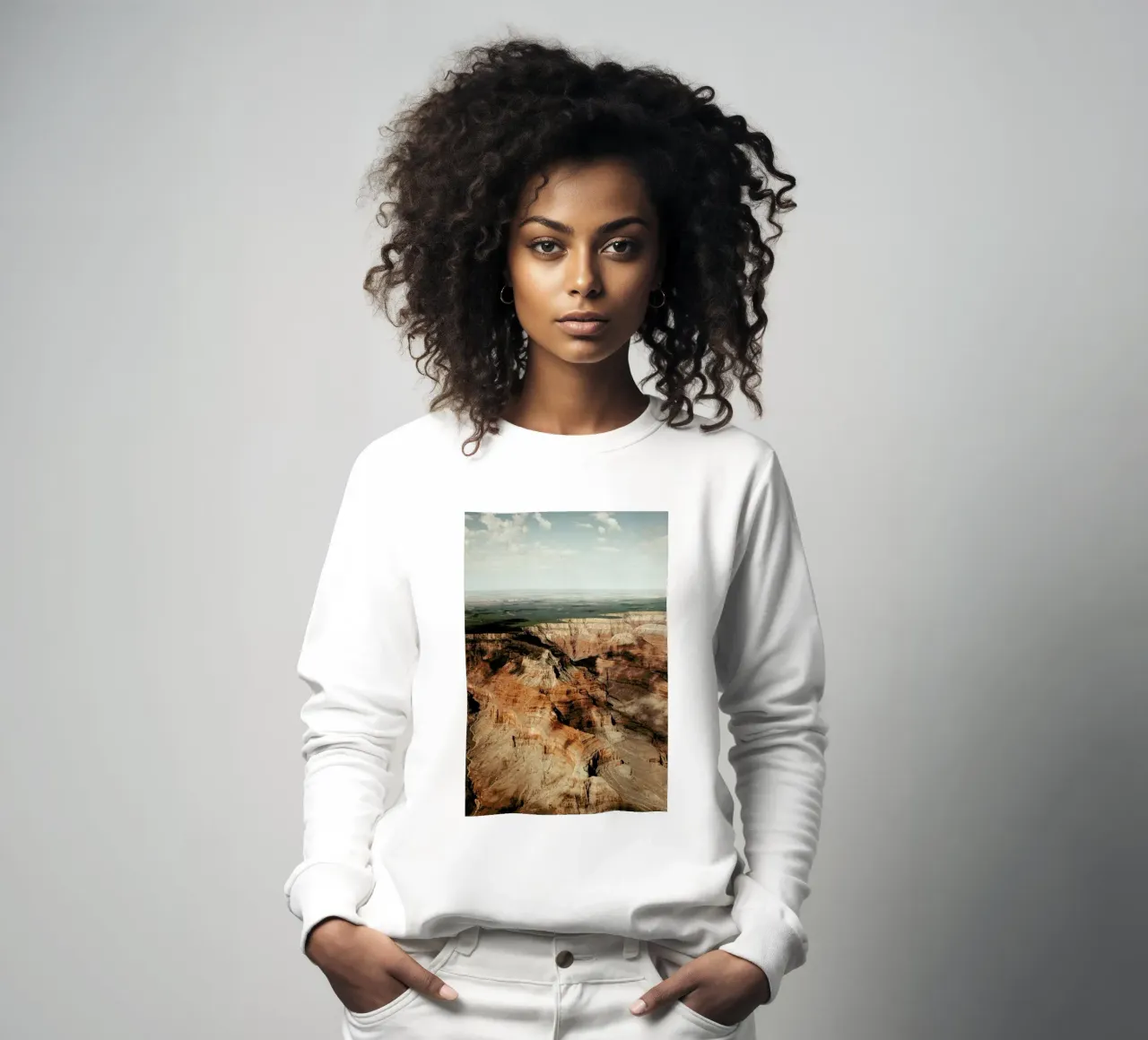 Cloud Patterns On The Grand Canyon Sweatshirt von Sebastian Hilgetag