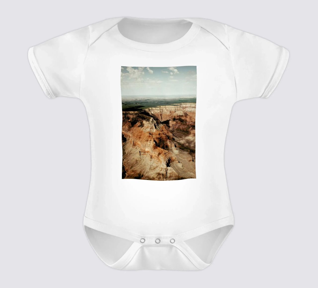 Cloud Patterns On The Grand Canyon body neonato maniche corte da Sebastian Hilgetag