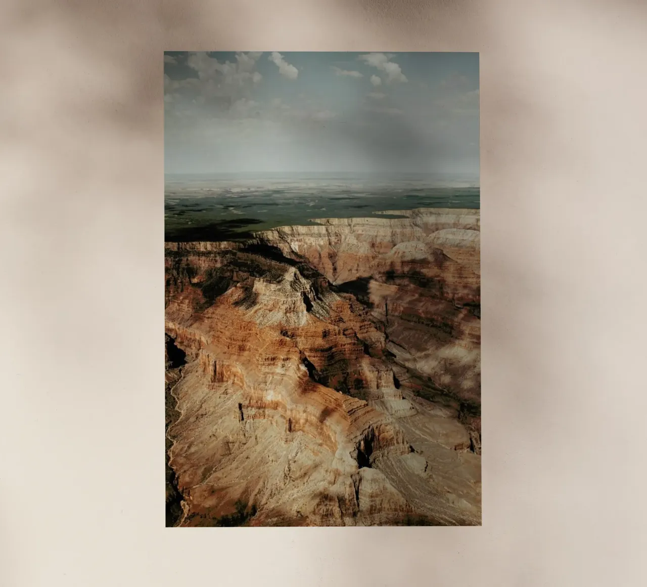 Cloud Patterns On The Grand Canyon lámina retroiluminada de Sebastian Hilgetag