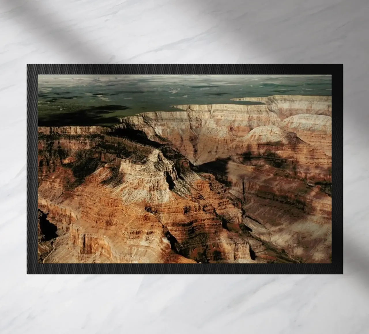 Cloud Patterns On The Grand Canyon Fußmatte von Sebastian Hilgetag