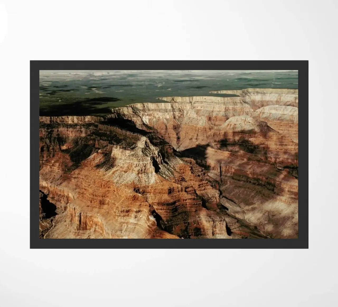 Cloud Patterns On The Grand Canyon Fußmatte von Sebastian Hilgetag