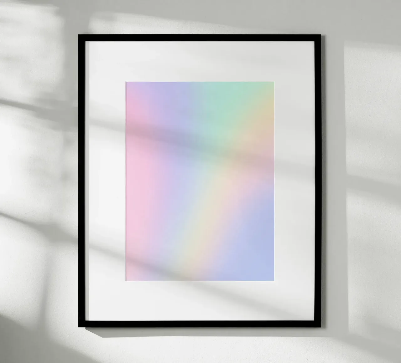 Stampa dell'aura, arte murale dell'energia, stampa arcobaleno poster con telaio in legno da Dreamscape