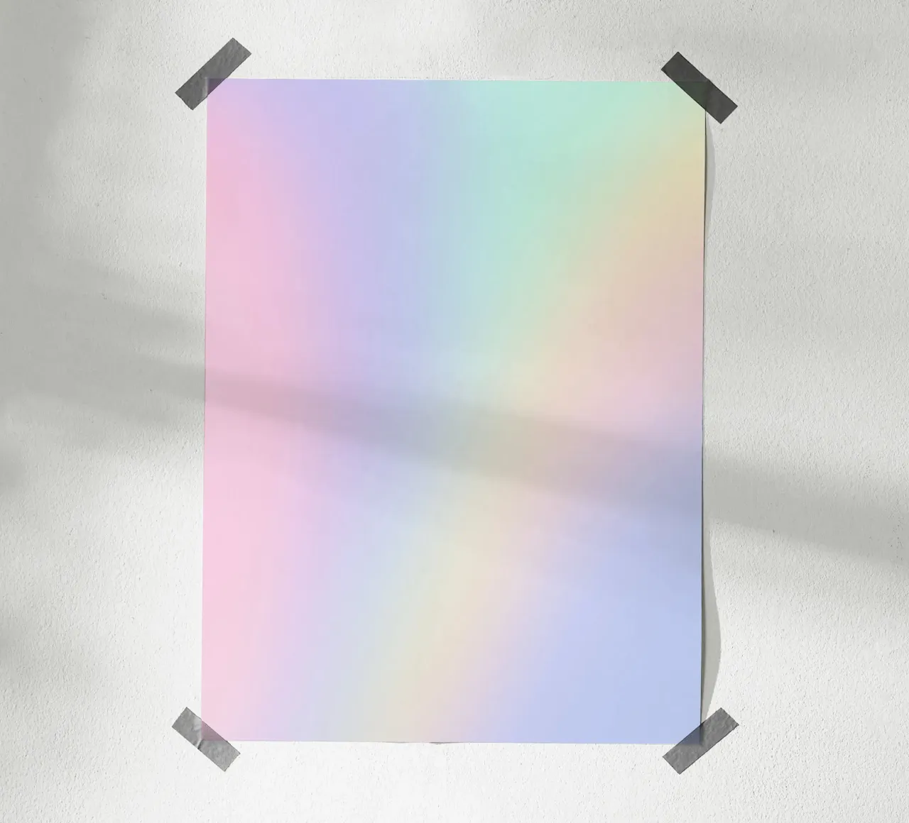 Stampa dell'aura, arte murale dell'energia, stampa arcobaleno poster con telaio in legno da Dreamscape