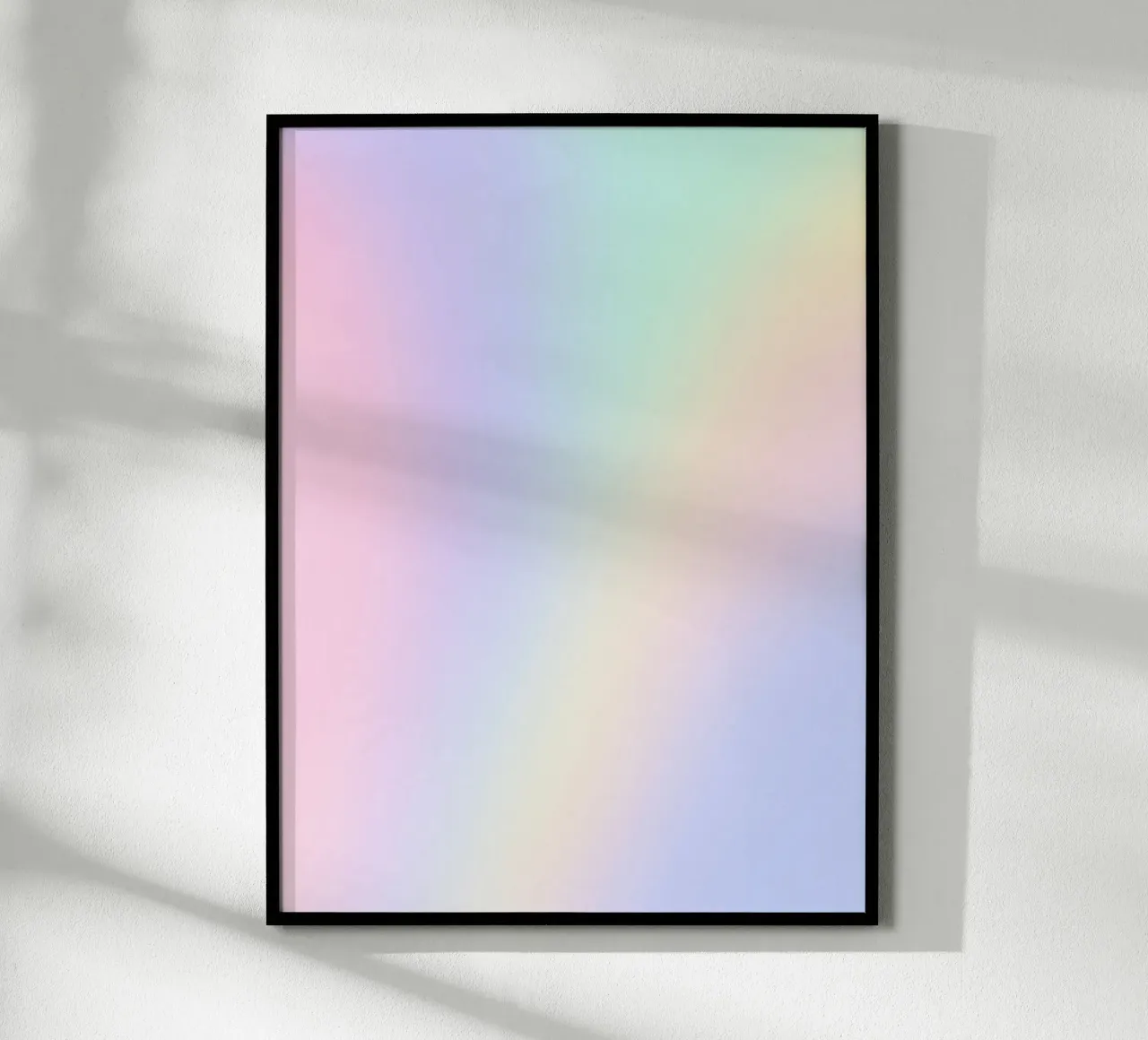 Stampa dell'aura, arte murale dell'energia, stampa arcobaleno poster con telaio in legno da Dreamscape