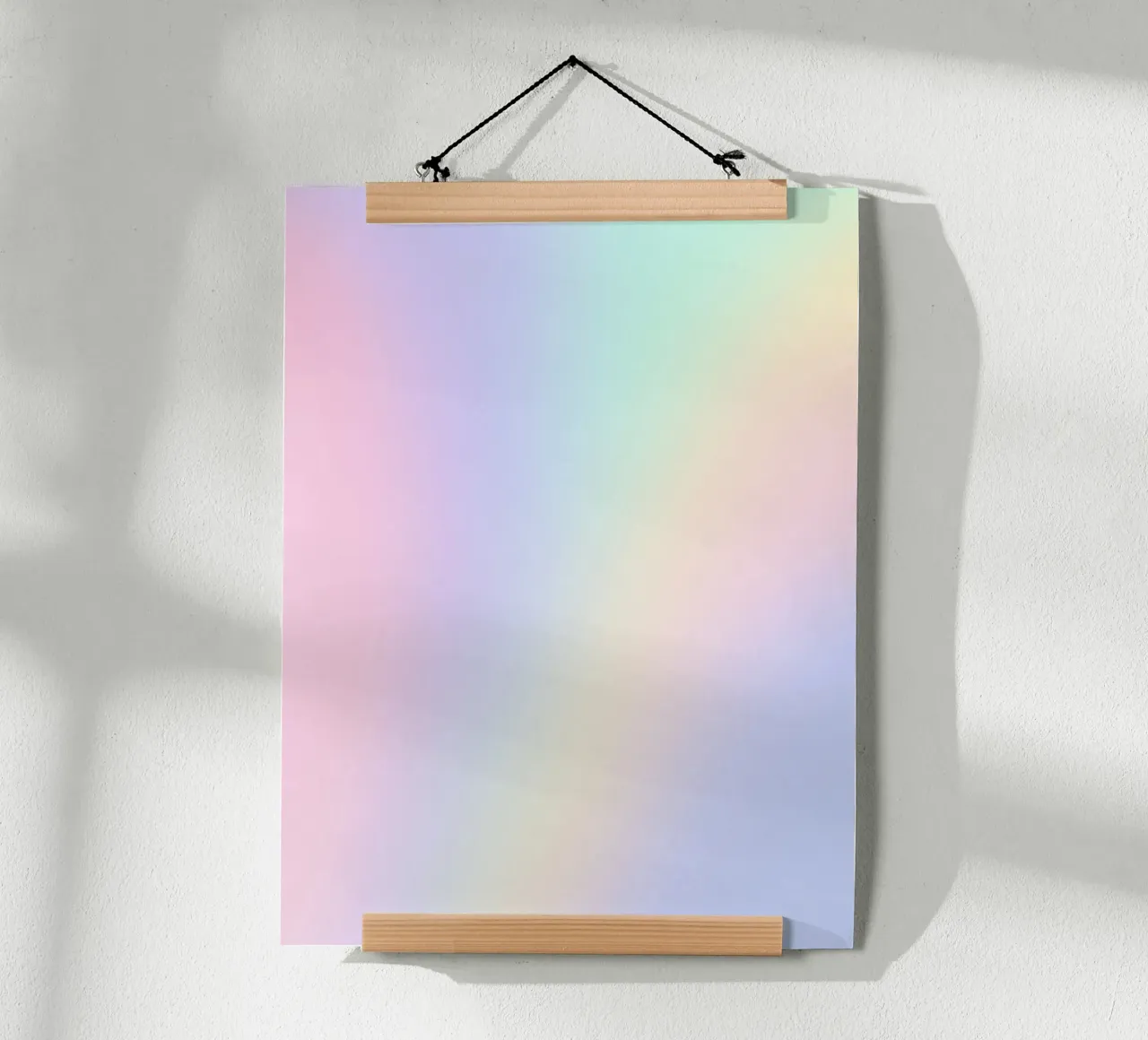 Stampa dell'aura, arte murale dell'energia, stampa arcobaleno poster con telaio in legno da Dreamscape