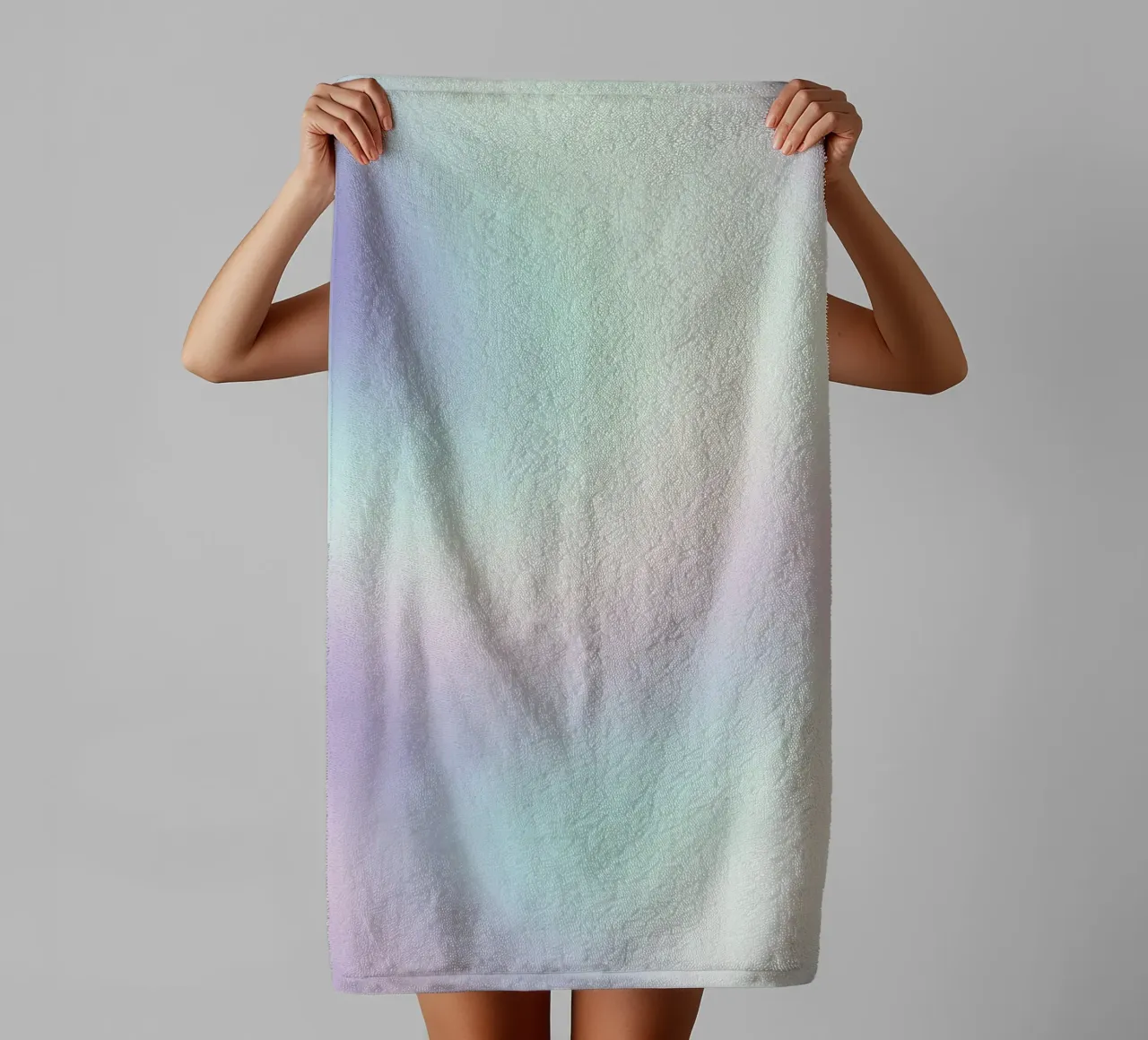 Aura Print, Gradient Poster, Pastel Print, Aura Wall Art towel by Dreamscape