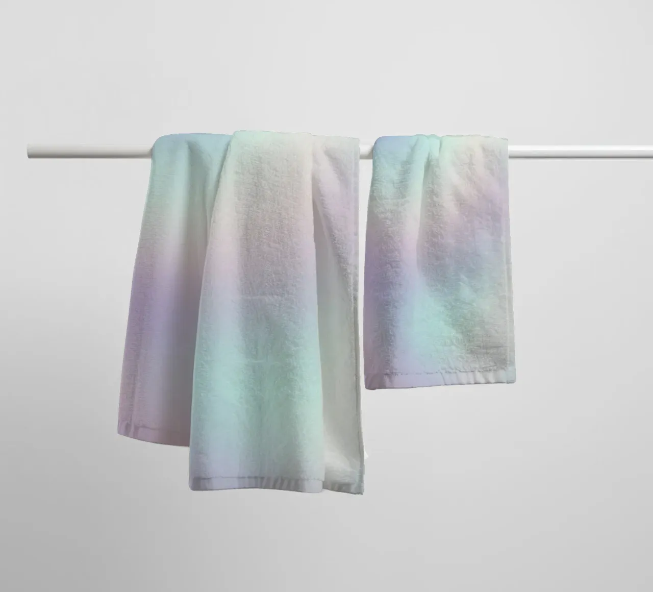 Aura Print, Gradient Poster, Pastel Print, Aura Wall Art towel by Dreamscape