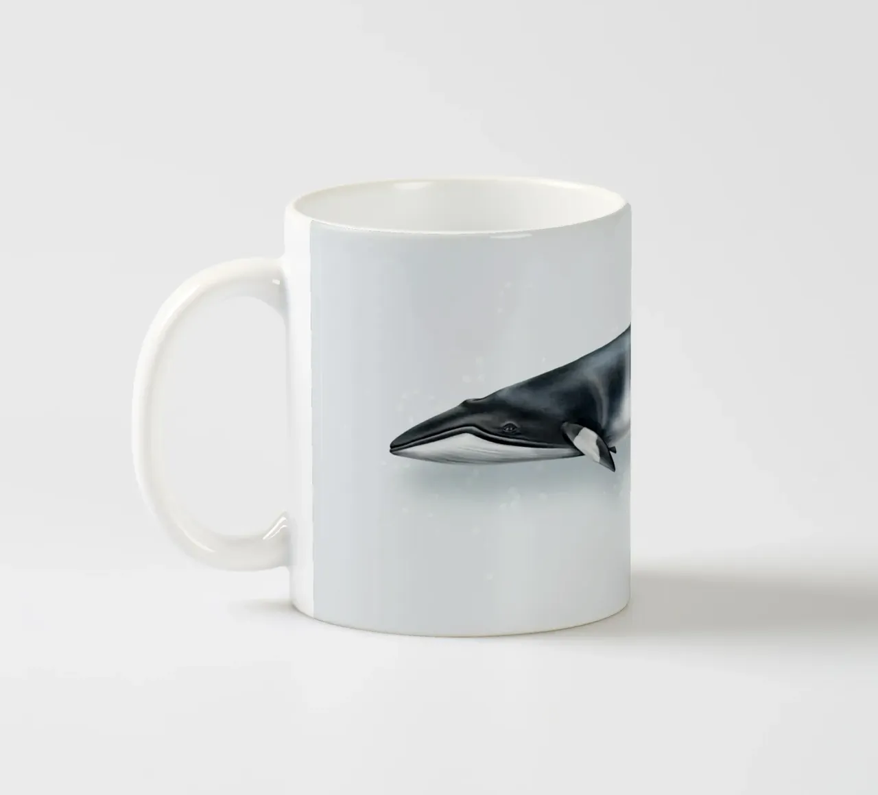 Minkwal (Zwergwal) • Wale & Delfine Illustration tazza in ceramica da Moonlit Illustrations