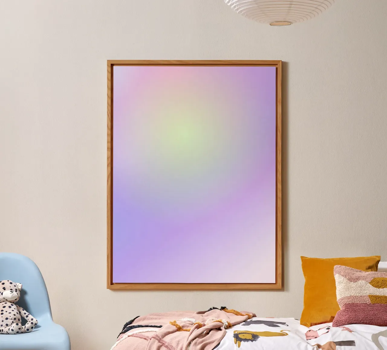 Aura Print, Gradient Poster, modern gradient spiritual art alu-dibond by Dreamscape