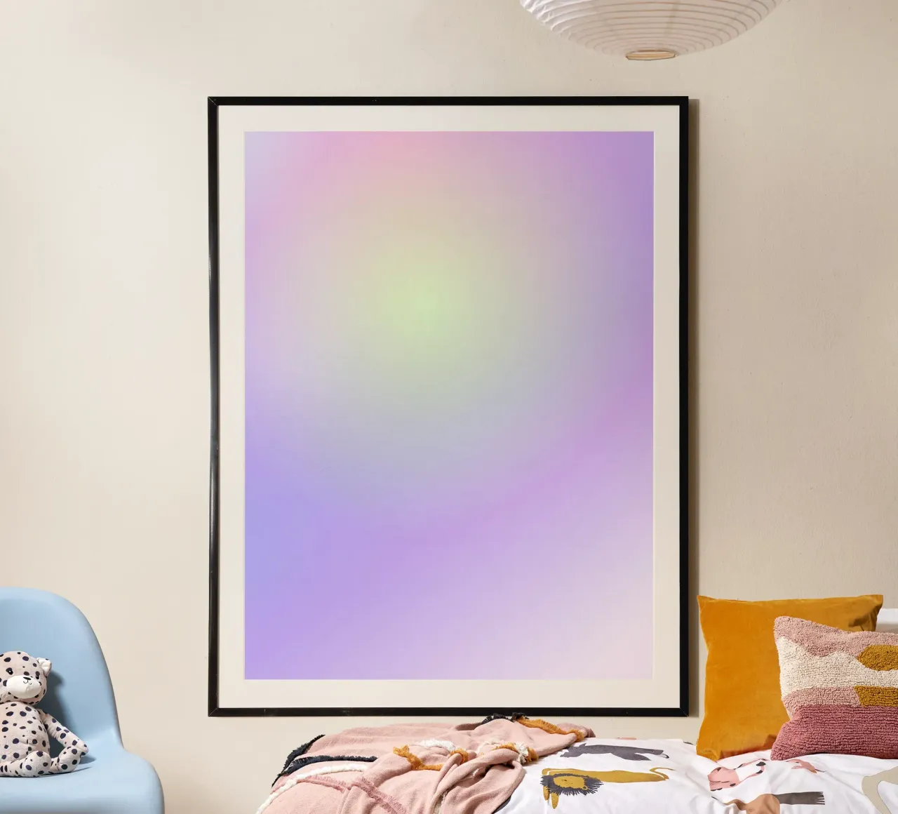 Aura Print, Gradient Poster, modern gradient spiritual art poster by Dreamscape