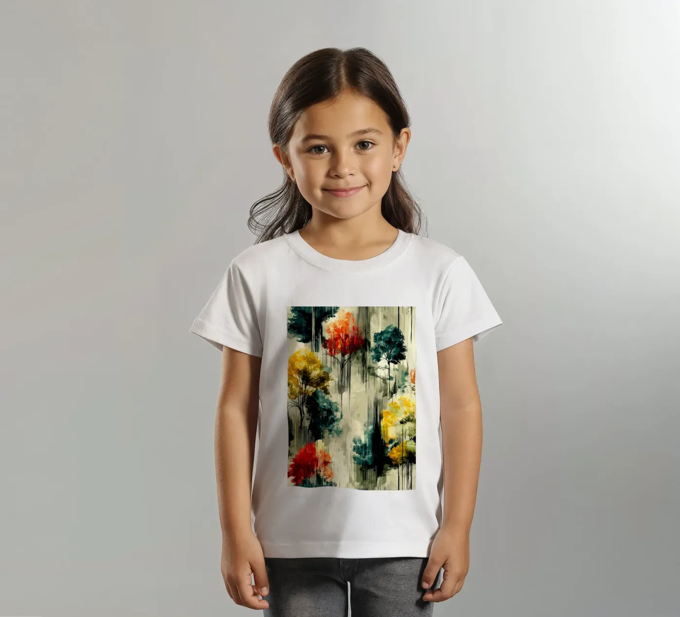 Magic forest kinder t-shirt van Justyna Jaszke JBJart