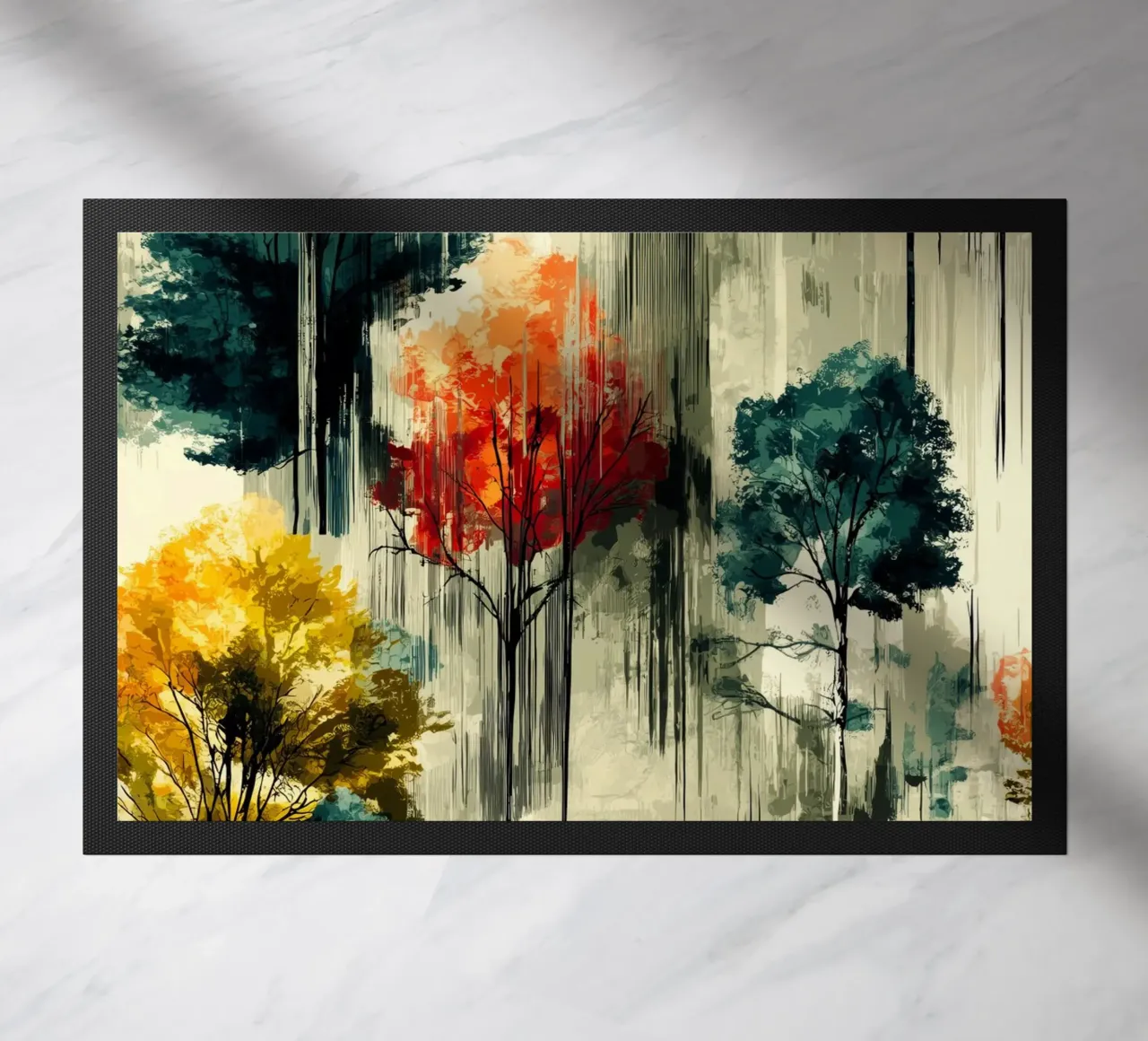 Magic forest doormat by Justyna Jaszke JBJart