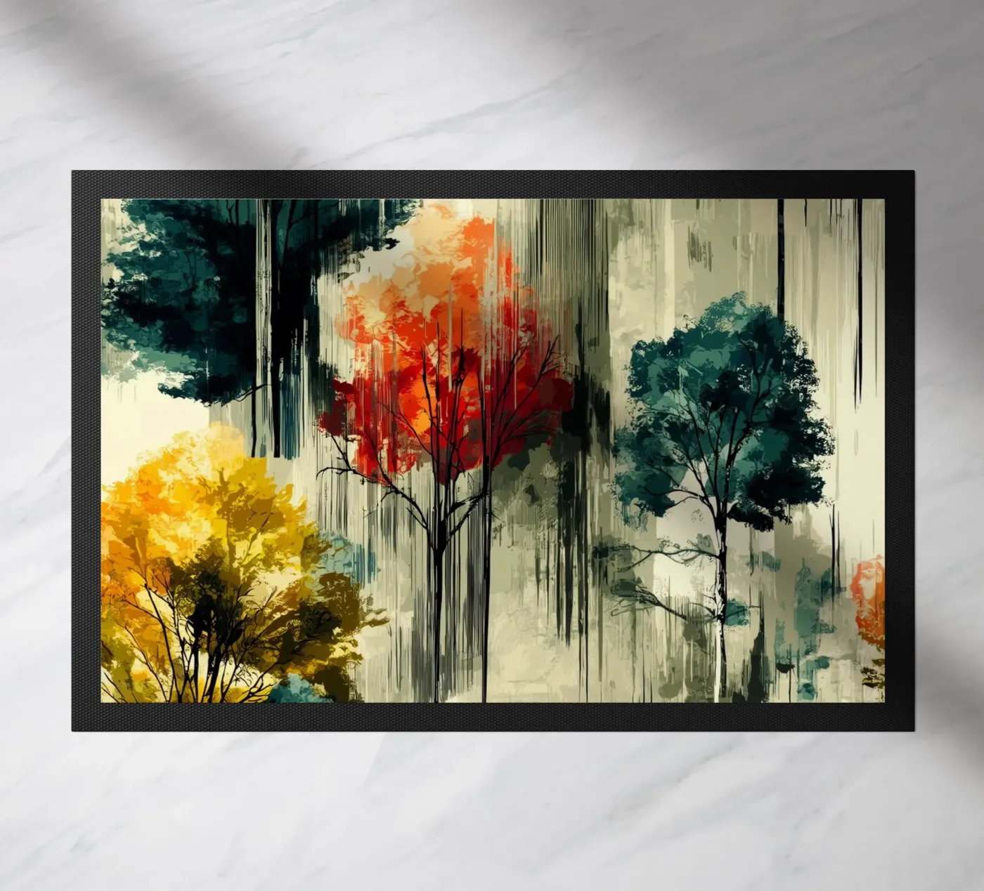 Magic forest deurmat van Justyna Jaszke JBJart