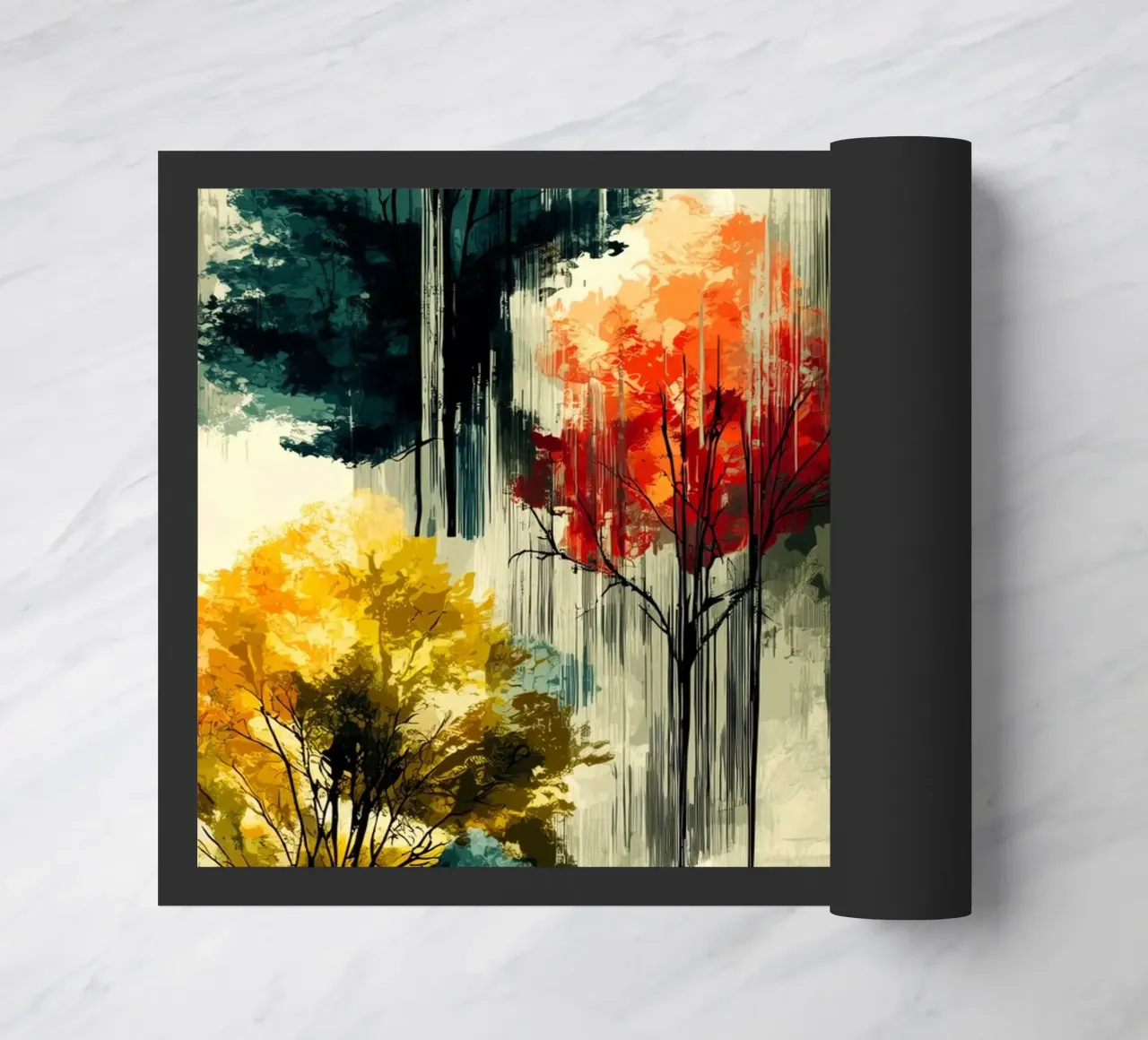 Magic forest doormat by Justyna Jaszke JBJart