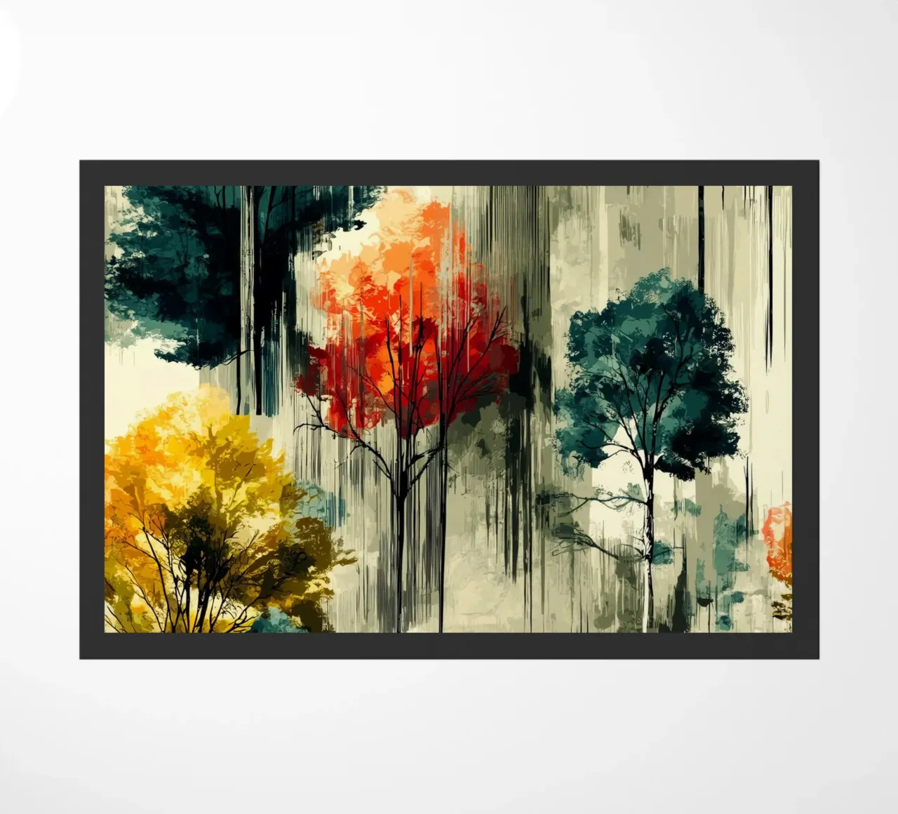 Magic forest doormat by Justyna Jaszke JBJart