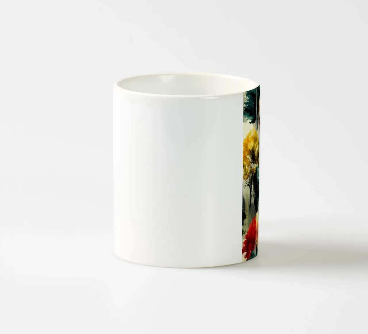 Magic forest ceramic mug by Justyna Jaszke JBJart