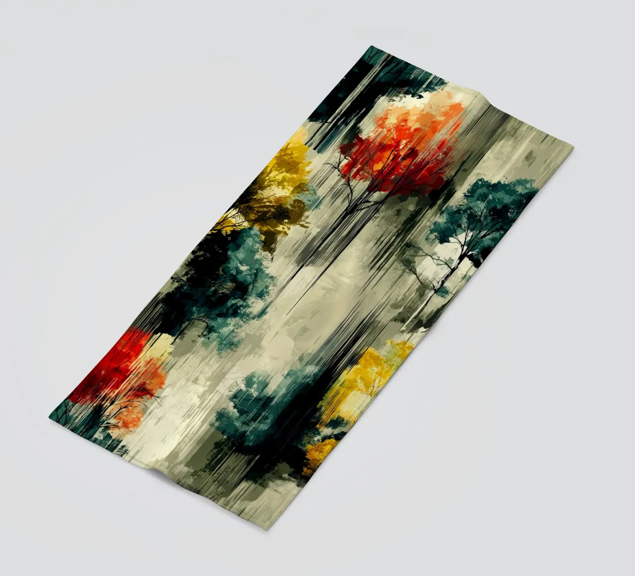 Magic forest beach towel by Justyna Jaszke JBJart