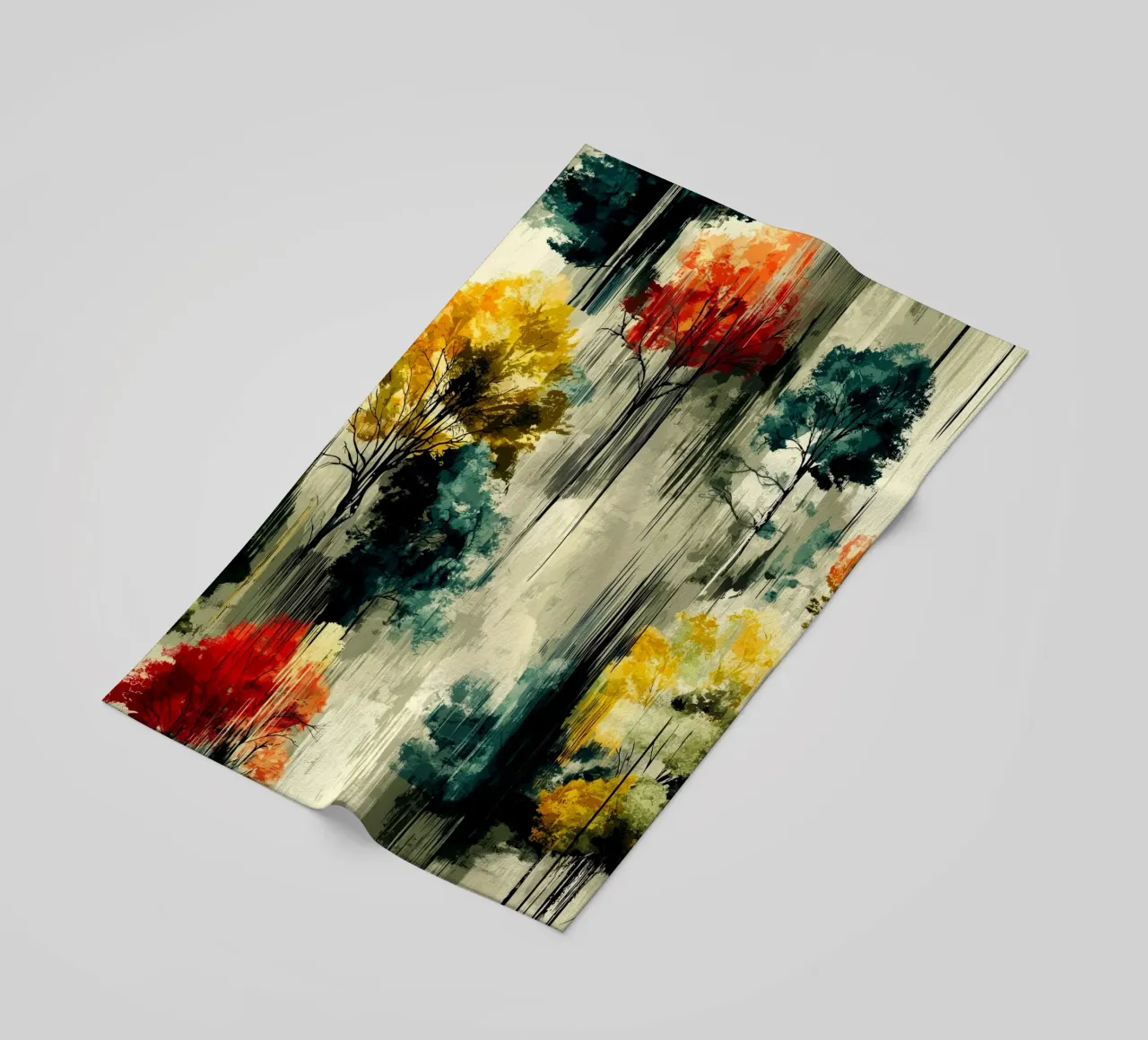 Magic forest beach towel by Justyna Jaszke JBJart