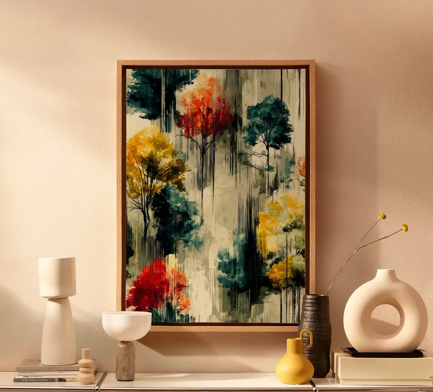 Magisch bos canvas van Justyna Jaszke JBJart