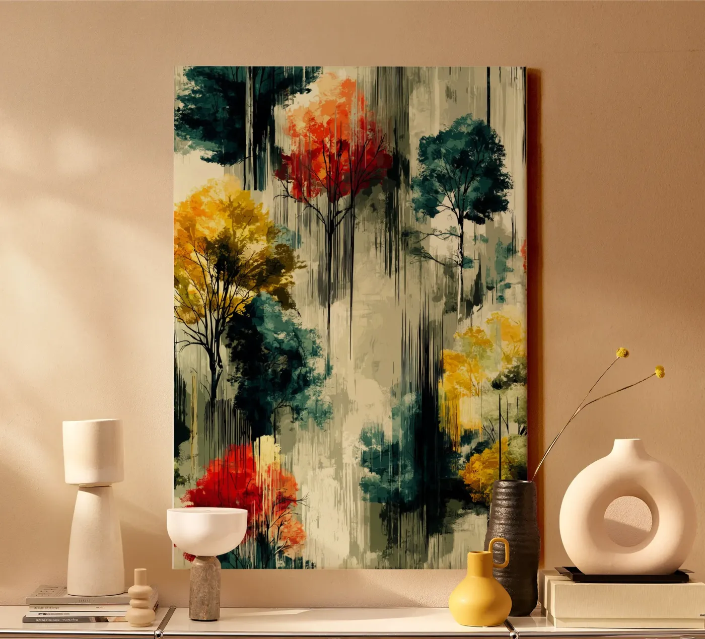 Magisch bos canvas van Justyna Jaszke JBJart