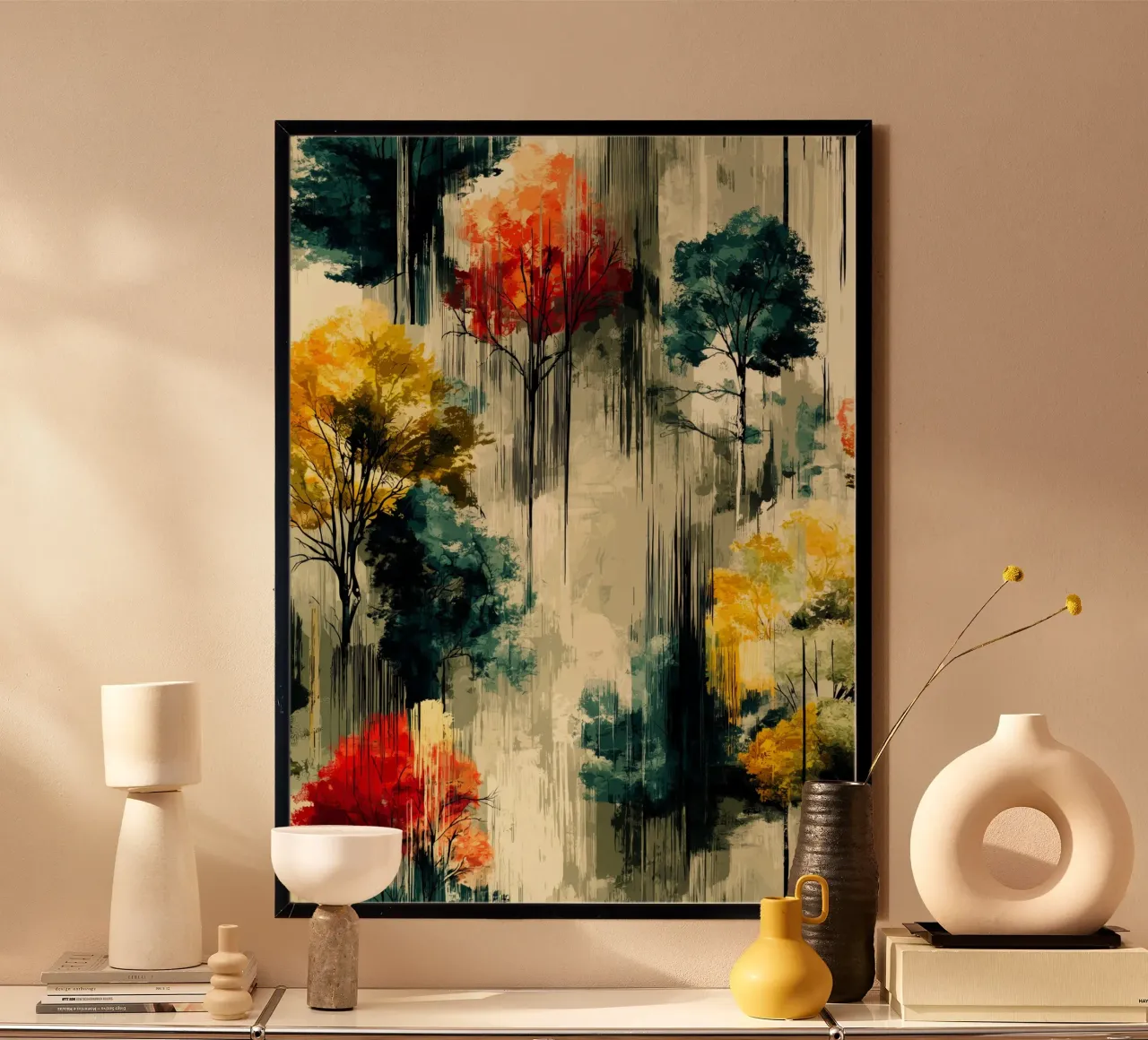 Foresta magica poster con telaio in plastica da Justyna Jaszke JBJart
