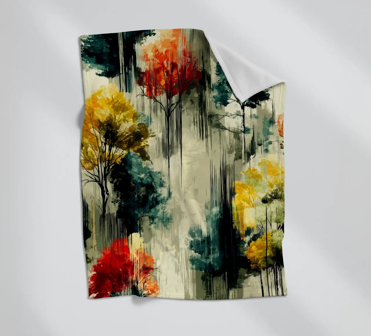 Zauberwald Fleecedecke von Justyna Jaszke JBJart