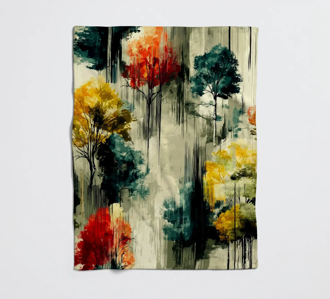 Zauberwald Fleecedecke von Justyna Jaszke JBJart