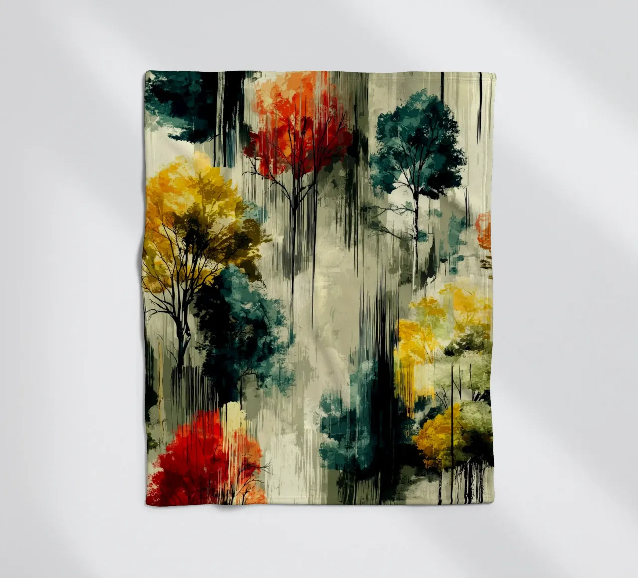 Zauberwald Fleecedecke von Justyna Jaszke JBJart