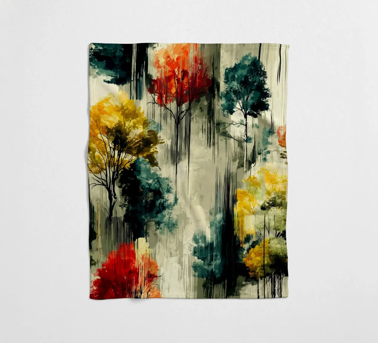 Zauberwald Fleecedecke von Justyna Jaszke JBJart