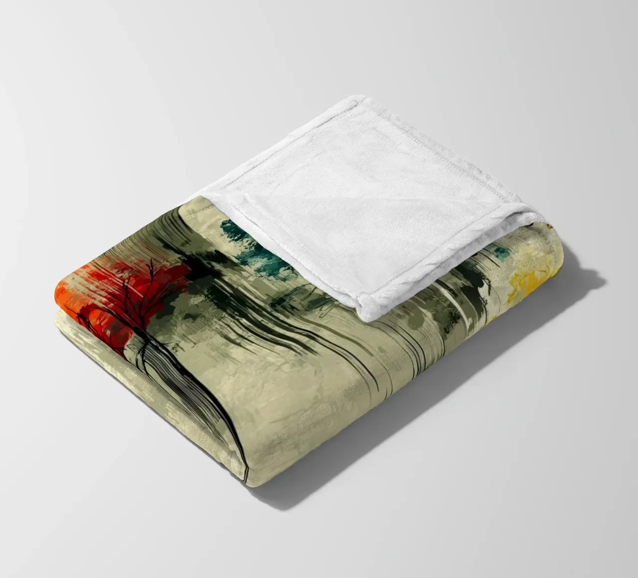 Zauberwald Fleecedecke von Justyna Jaszke JBJart