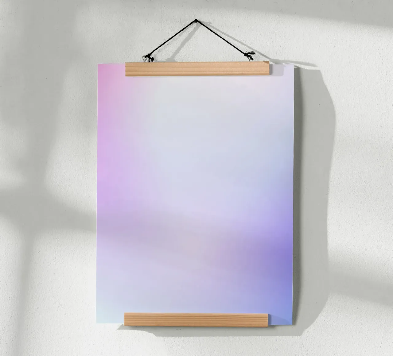 Stampa Aura, arte murale pastello, poster moderno a gradienti poster con telaio in legno da Dreamscape