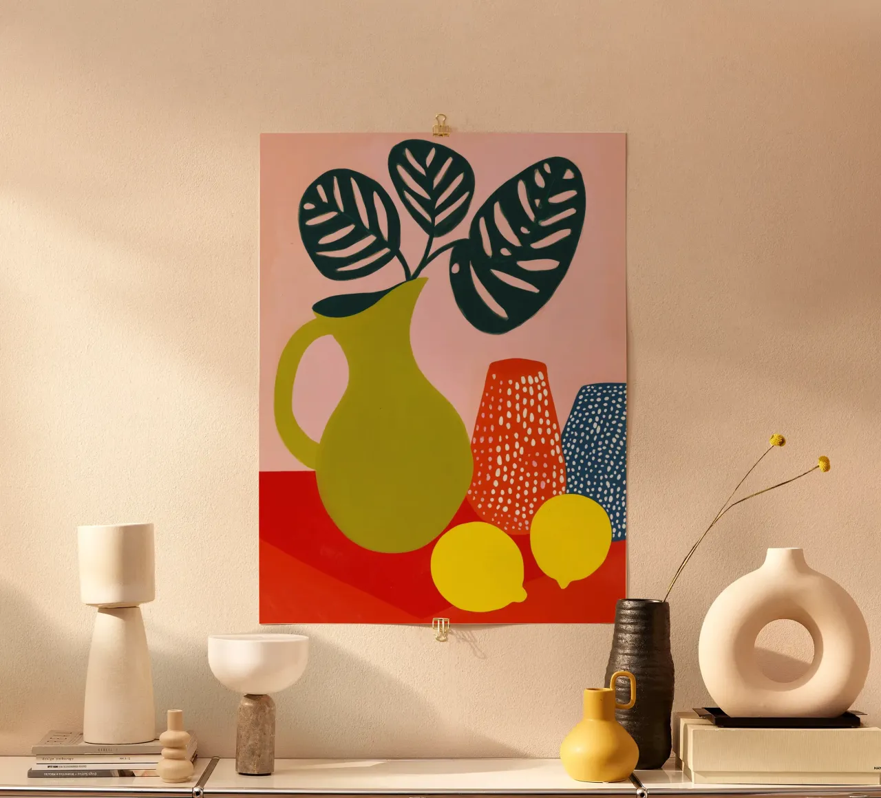 Still life with two lemons and black window leaf hahnemühle by Autofocus