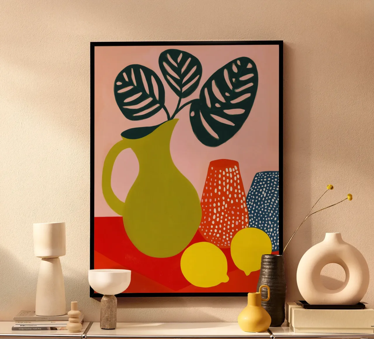 Still life with two lemons and black window leaf hahnemühle by Autofocus