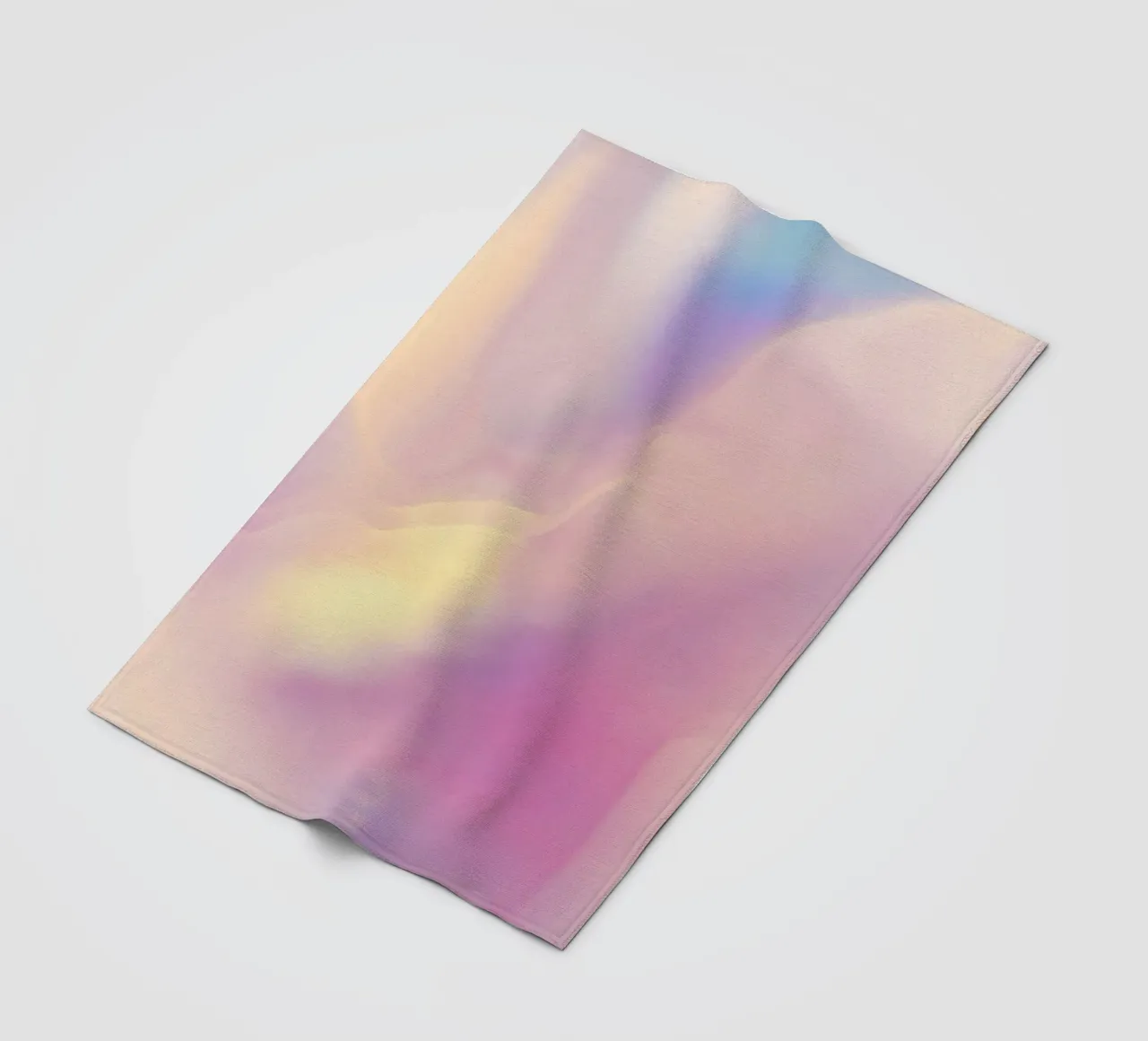 Pastelverloop Muurkunst, Energieposter, Regenboog Aura Print fleecedeken van Dreamscape