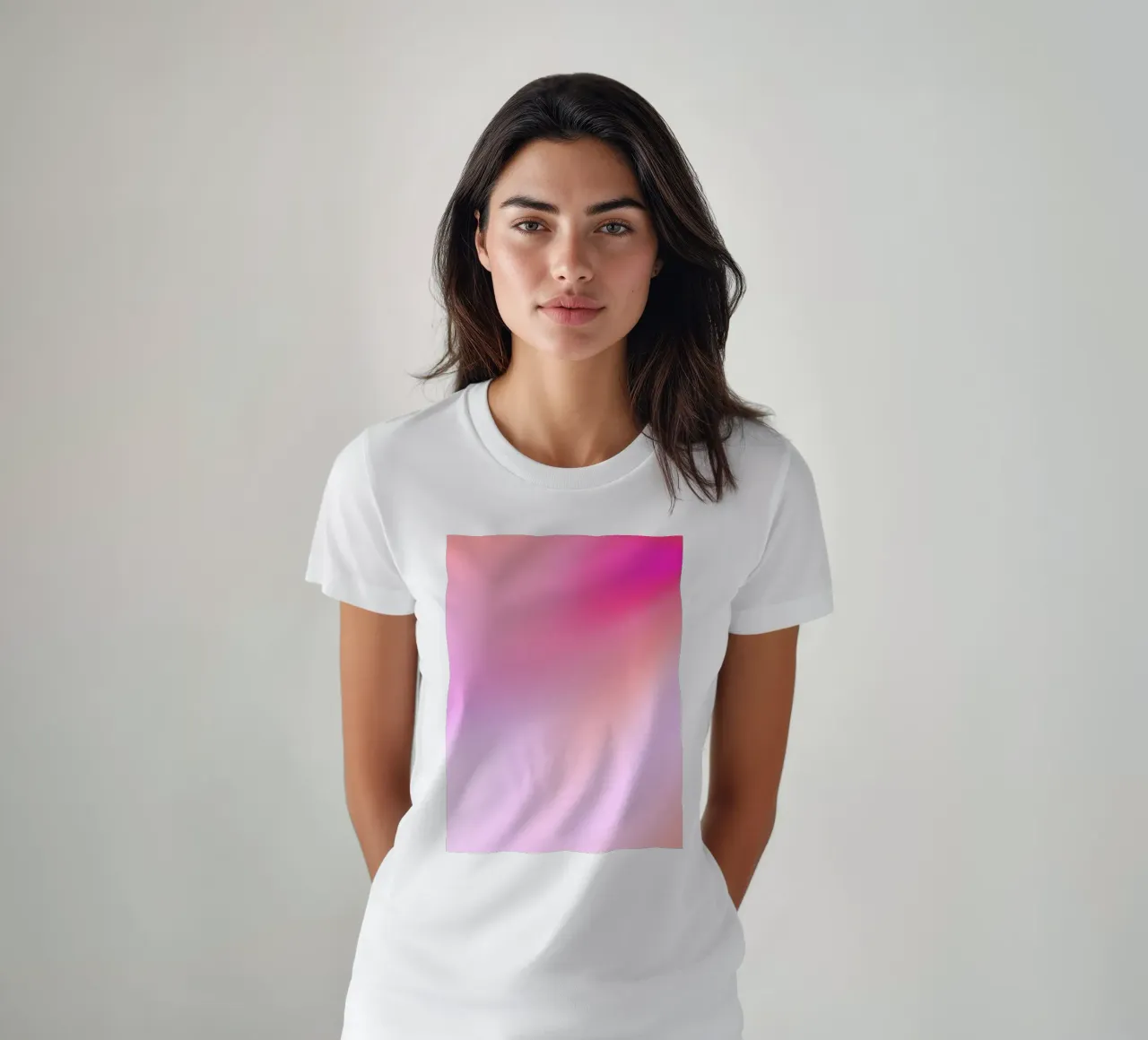 Gradient Pink Wall Art, Aura Poster t-shirt by Dreamscape